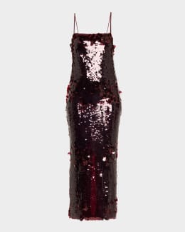 knee length dresses for ladies Retrofete Thalia Dress in Burgundy main image 1