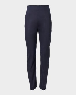 THE ROW Woolworth Mid-Rise Ankle Leggings | Neiman Marcus