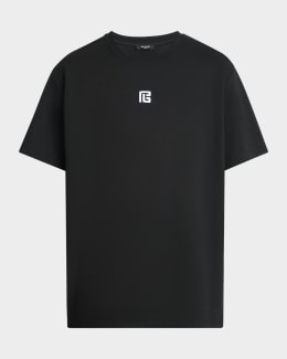 送料関税込【BALMAIN】バルマンパリロゴプラネットTシャツ Printed Balmain Paris logo and planet T-shirt - Men | BALMAIN