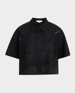 Zadig & Voltaire Truett Soft Butterflies Button-Front Shirt