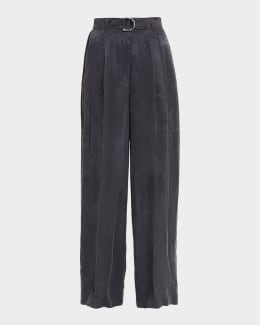 Helmut Lang Straight-Leg Fluid Pull-On Pants | Neiman Marcus