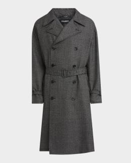 Brunello Cucinelli Men's Traditional Fit Wool Overcoat