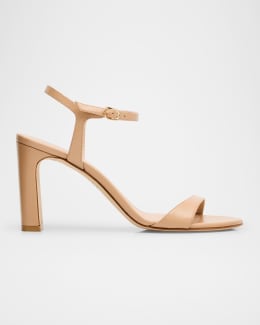 サンダル・ミュール Stuart Weitzman 'Nude Loveknot' sandals NUDISTSONG in SILVER for Women | Stuart Weitzman®