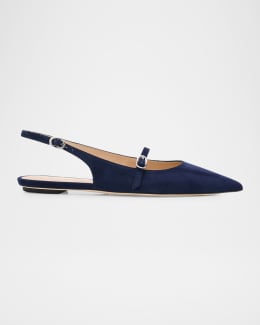 Maven Suede Buckle Mary Jane Ballerina Flats
