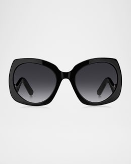 Marc Jacobs スクエアフレムサンクラス MARC28S TWC Marc Jacobs J Marc Logo Square Acetate Sunglasses | Neiman