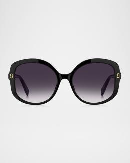 Marc Jacobs Geometric Metal & Acetate Sunglasses - BNIB Marc Jacobs Geometric Acetate Sunglasses | Neiman Marcus main image 2