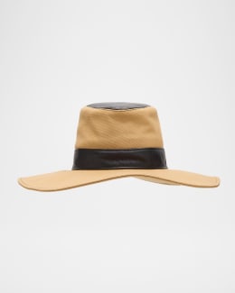Max Mara Rodesia M-Logo Straw Hat | Neiman Marcus