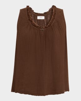 Deanna Floral High-Neck Top