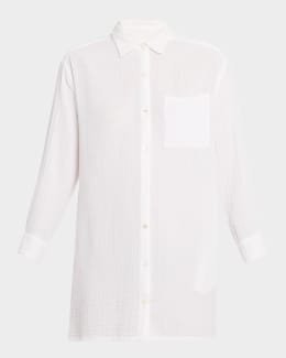 FRAME The Sleeveless Shirtdress | Neiman Marcus