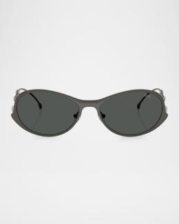 Diesel Men's DL1006 Oval Sunglasses | Neiman Marcus