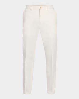 Emporio Armani Men's Pleated Wool-Blend Suit Pants | Neiman