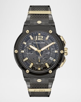 【FERRAGAMO】Legacy Chronograph Watch イエローゴールド 40mm FERRAGAMO】Legacy Chronograph Watch イエローゴールド 40mm