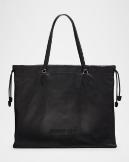Jimmy Choo Large Suede Drawstring Tote Bag | Neiman Marcus