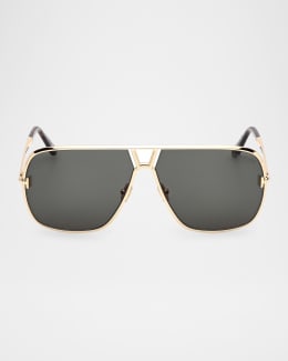 【TOM FORD】★高級スクエアメタルボーイングサングラス★TF1249 TOM FORD Men's FT1249-KM Metal Square Sunglasses | Neiman Marcus