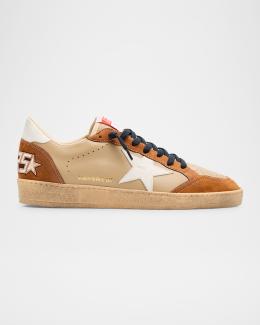 Golden Goose Men's Super-Star Leather and Suede Low-Top Sneakers