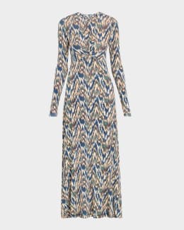送料関税込■Ulla Johnson■Essie コットンブレンドマキシドレス Essie gathered cotton-blend maxi dress in multicoloured