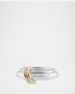 Spinelli Kilcollin Solarium MX Silver and Gold 3-Link Ring