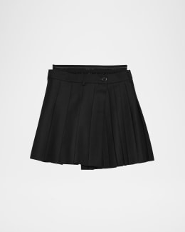 Helmut Lang Sequined Wool Mini Skirt | Neiman Marcus