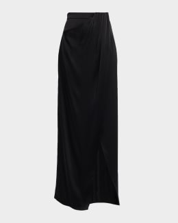 THE ROW Zaira Layered Maxi Skirt | Neiman Marcus