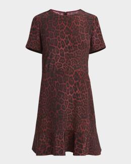striped knit cape style midi dress by stella mccartney Stella McCartney Women's Draped Cape Midi-Dress - Black