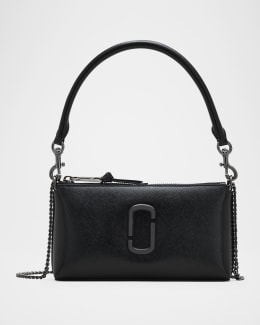 Marc Jacobs Metallic Leather Large Dual Shoulder Bag | Neiman Marcus