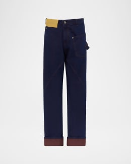 JW Anderson Men's Twisted Workwear Jeans | Neiman Marcus