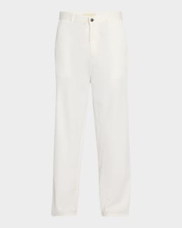 パンツ [The Row] Jory Pants in Linen and Cotton THE ROW Jory linen-blend wide-leg pants | NET-A-PORTER