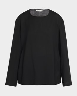 THE ROW Keyla Short-Sleeve Fine Cashmere T-Shirt | Neiman Marcus