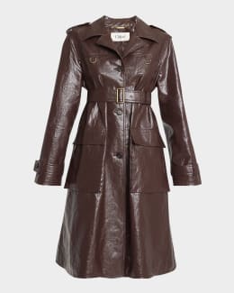 Marni Printed Straight Duster Coat | Neiman Marcus