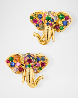 Jacquemus Les Boucles J Earrings, Light Gold | Neiman Marcus