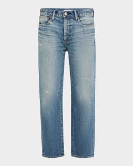 MOUSSY VINTAGE Plainedge Wide Straight Cropped Jeans
