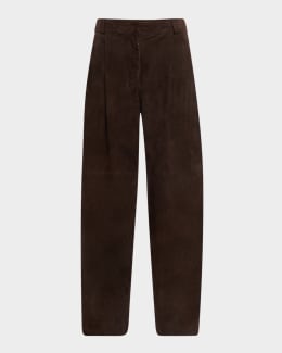 THE ROW Tarley Corduroy Straight Leg Pants | Neiman Marcus