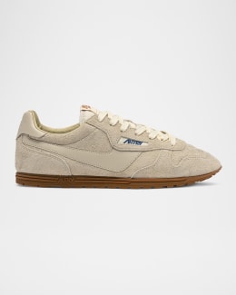 AUTRY Windspin Pony Hair Retro Trainer Sneakers | Neiman Marcus