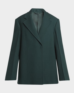 【関税＆送料込み】Jil Sander Double-Breasted Jacket Jil Sander Alpaca Wool-blend Blazer with Double Breast women