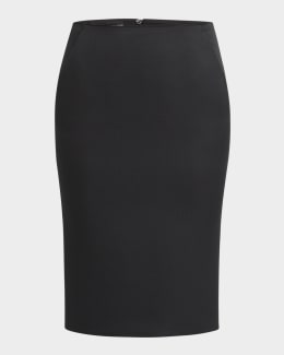 スカート COURREGES Women Mid Skirts 424CJU196 WO0125B123 Black Courreges Illusion Draped Midi Skirt | Neiman Marcus