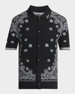 Valentino Garavani Men's VLogo Pique Polo Shirt | Neiman Marcus