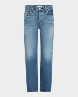 Marc Jacobs Straight-Leg Patchwork Jeans | Neiman Marcus