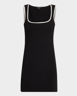 sachin and babi light blue dress Theory Gwideen Black Eyelet Embroidered Sleeveless Mod Shift Dress Size 6