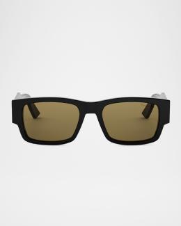 Dior Christian Dior Label S1I Rectangular Sunglasses | Neiman Marcus