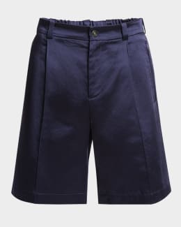 Moncler Men's Cotton Drawstring Shorts | Neiman Marcus