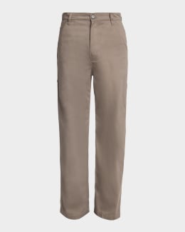 Dries Van Noten Men's Penrud Wool-Mohair Straight-Leg Pants
