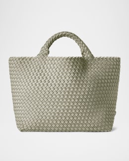 NAGHEDI ナゲディ Gigi Small Woven Clutch Bag Gigi Small Clutch Double Weave | Lychee
