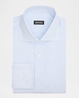 ermenegildo zegna white dress shirt ERMENEGILDO ZEGNA Su Misura dress Shirt Portofino Comfort white Striped  french