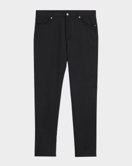Brunello Cucinelli Men's Fine Corduroy Flat-Front Pants