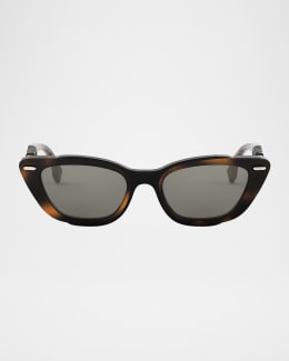 Fendi Signature Crystal Cat-Eye Sunglasses | Neiman Marcus