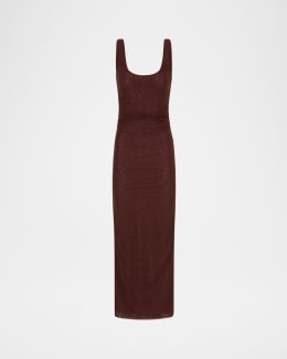 hanna short sleeve mesh kora midi dress Ulla Johnson Gracelle Eyelet Cotton Midi Dress