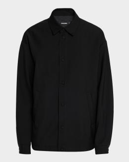 Dsquared2 Men's Denim Pinstripe Zip Jacket | Neiman Marcus
