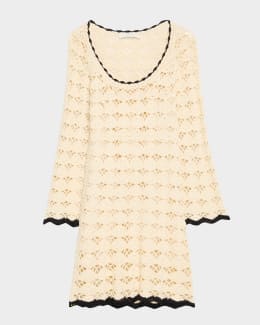Zimmermann Coco Lace Tunic Mini Dress | Neiman Marcus