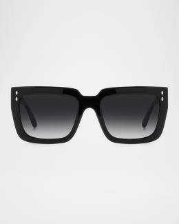 Isabel Marant Oversized Square Acetate Sunglasses | Neiman  display picture 3