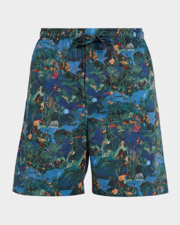 Derek Rose Men's Solid Drawstring Shorts | Neiman Marcus